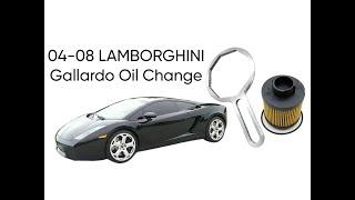 2004-2008 Lamborghini Gallardo 5.0L DIRTY Oil Change Filter and Oil Level Check #lamborghini