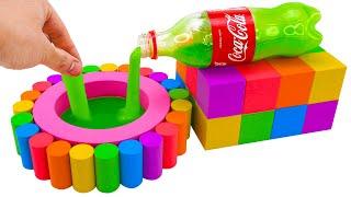 Satisfying Video  Mixing Rainbow Kinetic Sand With Coca Cola Slime Bottle Cutting ASMR  By Yo Yo