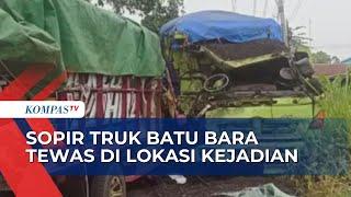 Laka 2 Truk di Tikungan Sempit Satu Sopir Tewas di Lokasi