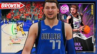 THE MOST BROKEN CARD IN THE GAME DARK MATTER LUKA DONCIC GAMEPLAY NBA 2k22 MyTEAM