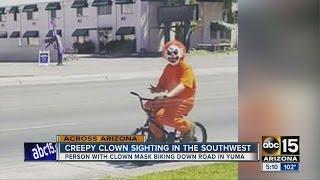 Creepy Clown sighting in Yuma caught on camera.