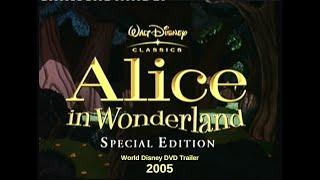 Alice in Wonderland Special Edition Disney DVD Trailer 2005 World