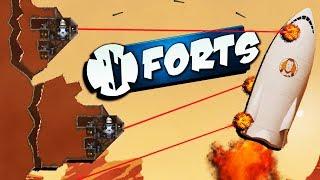 Destroying the Martian BASE - Modded Forts Multiplayer Gameplay