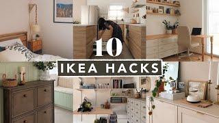 TOP 10 IKEA HACKS  easy functional & aesthetic full tutorials