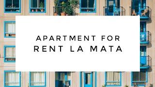 Apartment for rent in La Mata