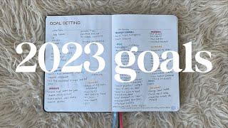 My 2023 Yearly Goals  Goal Setting & Motivation  Plan With Me  Aja Dang