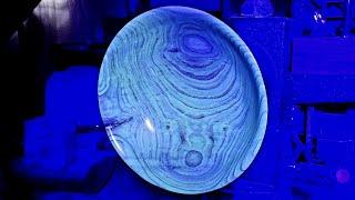 Woodturning The Amazing Neon Blue Moon Bowl