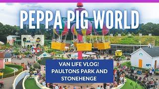 First Time at Peppa Pig World  Plus Stonehenge adventures and family van life 