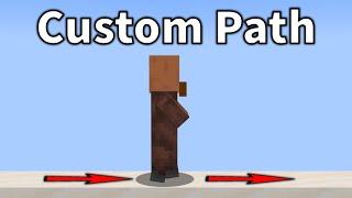 Minecraft How to create a custom mob path Quick Tutorial