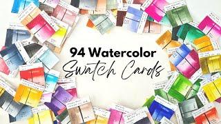 How I swatch my watercolor paint collection and what I learnt from it.