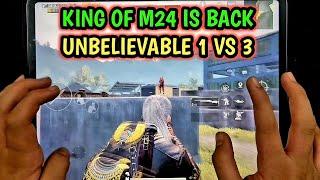 KING OF M24 - 1 VS 3 CHALLENGE WITH EMULATOR PLAYERS  IPAD PRO PUBG 6-FINGERS CLAW HANDCAM GAMEPLAY