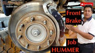 How To Install Front Brake Pads on HUMMER  How To Replace Front Brake Pads on HUMMER H2 SUT