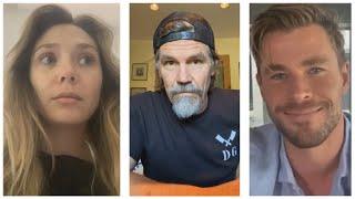 Marvel Cast During Quarantine Part 23  Elizabeth Olsen Josh Brolin Chris Hemsworth