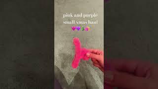 pink and purple preppy small xmas haul #chritmas #haul #fypシ #viral #ytubeshorts