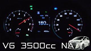TOYOTA  ALPHARD3500cc V62018y  acceleration testcruise engine RPMup to max speed.