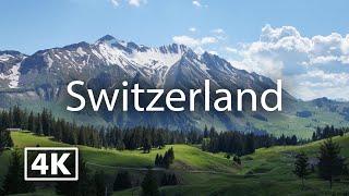 Switzerland 4K  Travel with Calm Music