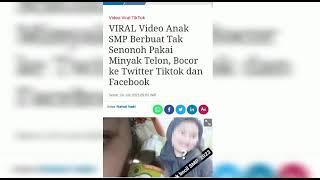 Video minyak telon viral - siswi SMP