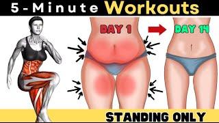 5 Minute Workouts - 7 BEST EXERCISES to Lose Weight at Home