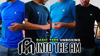 INTO THE AM Basic Tees Unboxing Review Poly-Cotton & 100% Cotton Pigment Dye T-Shirts