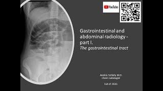 III. Radiology lecture - Abdominal and GIT Radiology - the gastrointestinal track