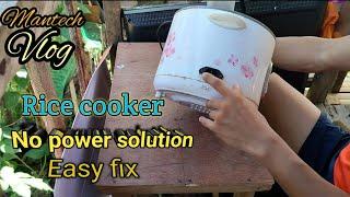 NO POWER RICE COOKER REPAIRTHERMAL FUSE replacement #youtube #youtubetrending #youtubeviralvideo