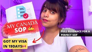 My Canada SOP  How to write a perfect SOP  Statement of Purpose  Manvi Gangwani