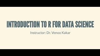 Introduction to R for Data Science