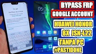 BYPASS FRP GOOGLE ACCOUNT HUAWEI HONOR 8X ‼️ JSN-L22 ANDROID 9 WITHOUT PC  JKS