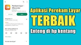 Aplikasi Perekam Layar Android Terbaik #screenrecorder