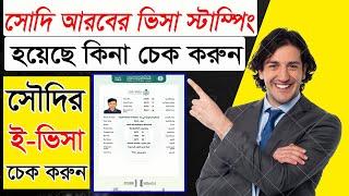 সোদি আরবের ভিসা স্টাম্পিং চেক 2023  saudi arabia visa stamping check 2023  Saudi Visa Chack