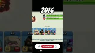 Evolution of Clash of Clans 2012-2022