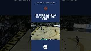 Check out an edit of football press break entry ideas against full-court pressure. #basketballcoach