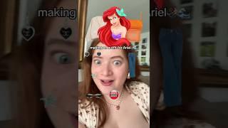 Making an Outfit for ARIEL‍️ #thelittlemermaid #ariel #disney #youtubeshorts #shorts