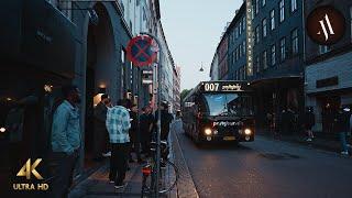 Copenhagen Denmark • Lovely Evening Walking Tour • 4K