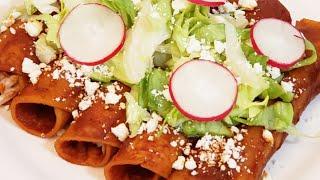 ¡ENCHILADAS ROJAS DE POLLO Deliciosas