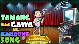 Paano Gumawa ng KARAOKE Song with LYRICS  Paano gumawa ng videoke with lyrics  karaoke video