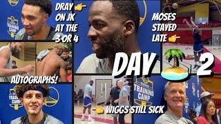 Hawaii Day 2 Moody stays late Wiggins sick but shoots FTs Draymond on Kuminga at the 3 vs 4