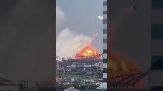 Massive explosion on a cargo ship in China  DW News