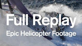 Full Replay Epic helicopter footage of the Leg 2 start