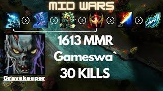 HoN║Mid Wars║Gravekeeper║1613 MMR║Gameswa║Heroes of Newerth