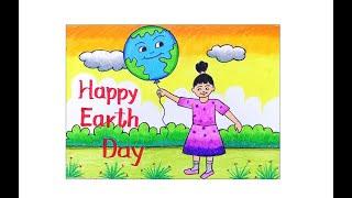 HOW TO DRAW EARTH DAY SCENERYEARTH DAY DRAWINGEARTH DAY SPECIAL DRAWINGHAPPY EARTH DAY POSTER