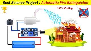 Inspire Award Project  Automatic Fire Extinguisher without Arduino  SKR Electronics Lab