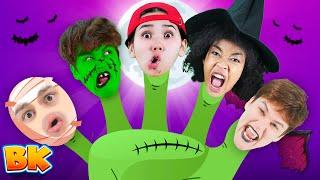 Monster Finger Family  Zombie Song & More  BisKids World