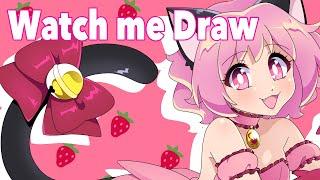 Watch me Draw Mew Ichigo from Tokyo Mew Mew