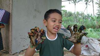 Pasta Fingerpainting Tapi Buat Mainan Slime