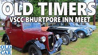 CLASSIC & VINTAGE cars at the VSCC Bhurtpore Inn car meet in Cheshire