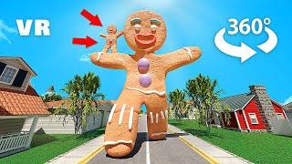 360° VR -  Gingerbread Man Funny Animation  Shrek