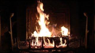 Beautiful Old Fireplace with Loud Crackling Fire Sounds HD no loop