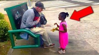 Black Girl Gives Her Food To A Homeless Man. The Next Day He Gives Her A Note Saying...