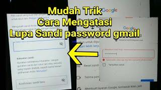 Cara Mengatasi Gmail Lupa Password  Tidak bisa login gmail